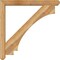 Ekena Millwork Imperial Craftsman Rough Sawn Bracket w/ Offset Brace, Western Red Cedar, 6"W x 48"D x 48"H BKT0604X48X48IMP04RWR - alternate 3